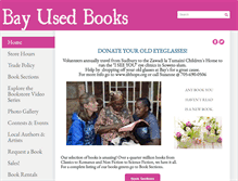 Tablet Screenshot of bayusedbooks.com